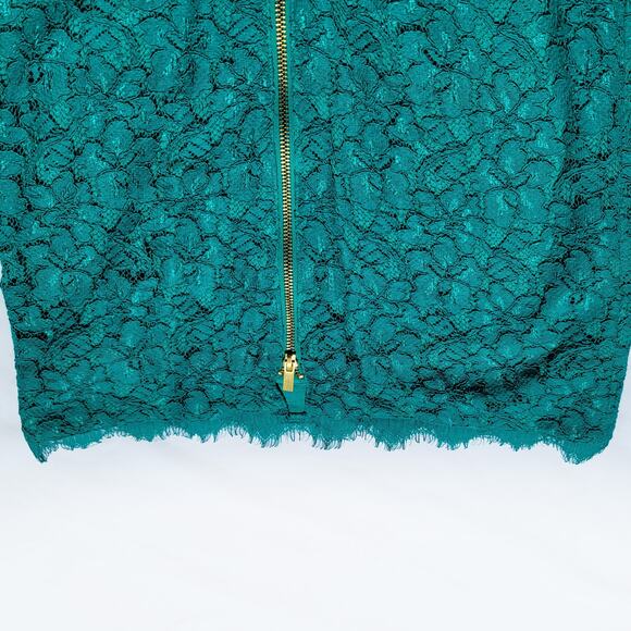 DIANE VON FURSTENBERG Size 2 Lace Cocktail Dress Womens Bodycon Mini Zarita - Picture 11 of 11